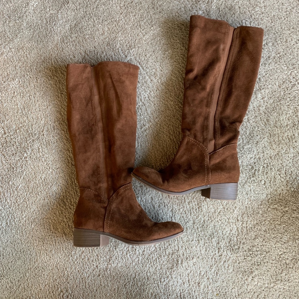 Below the Knee suede boots